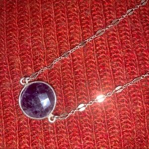 Beautiful amethyst and sterling silver necklace, handmade by Alaskan artist.